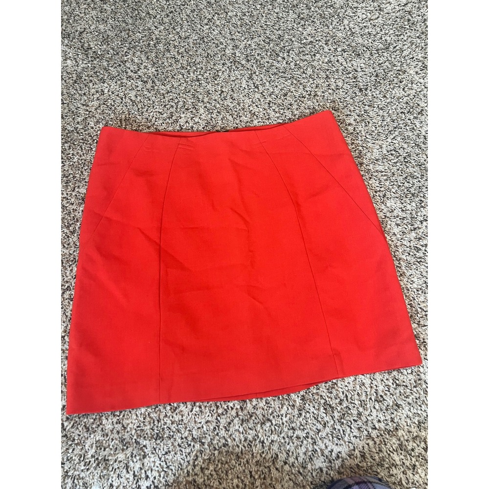 LOFT Red Panel Mini Skirt